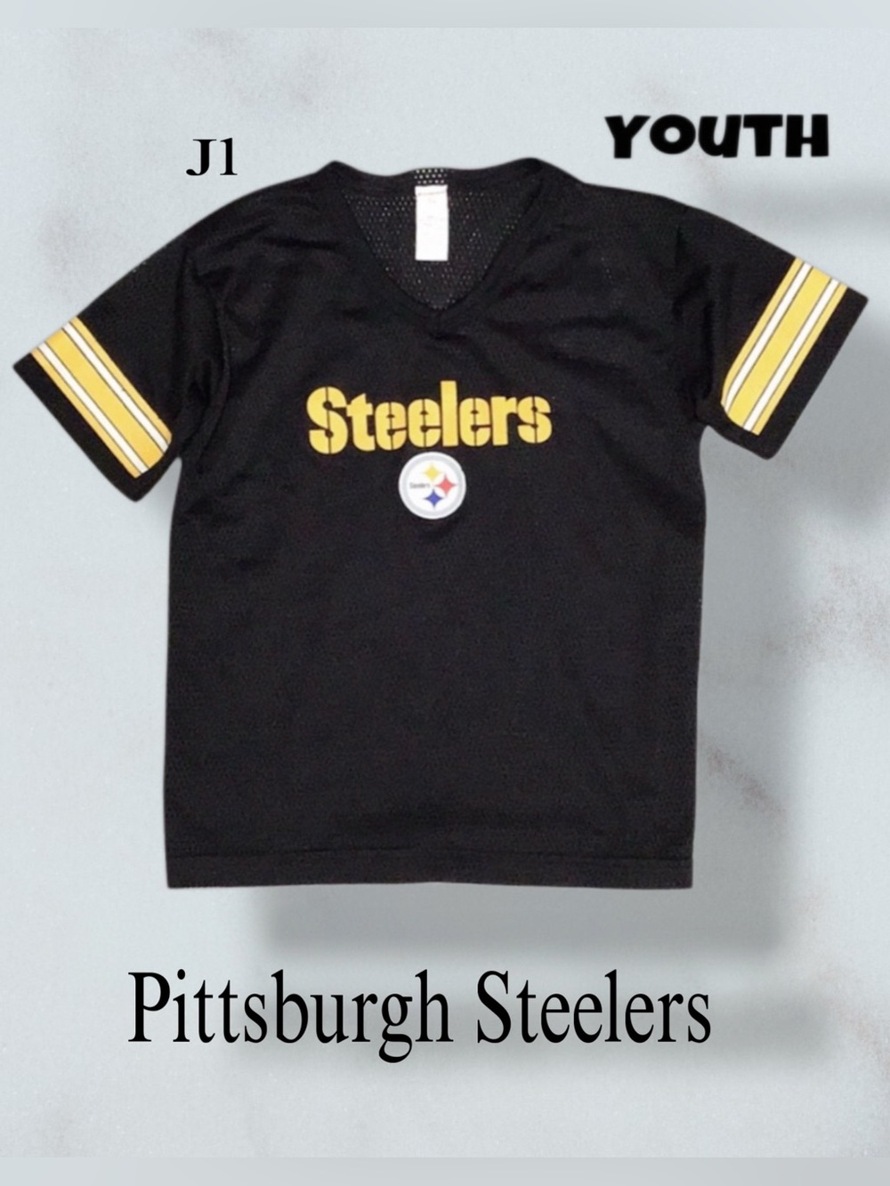 PITTSBURGH STEELERS NFL Youth Mesh Shirt Size M (Kids)